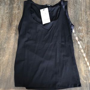Zara Black Wide Strap Tank Top